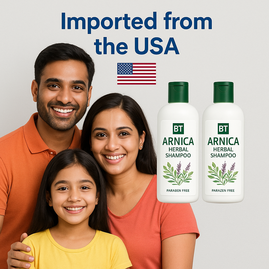 BT Arnica Herbal Shampoo – Anti-Dandruff & Anti-Lice | Safe for Kids & Adults | Pack of 2