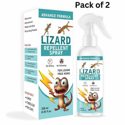 Natural Lizard Repellent Spray for Home – 250ML (Pack of 2) | Safe & Effective Pest Control