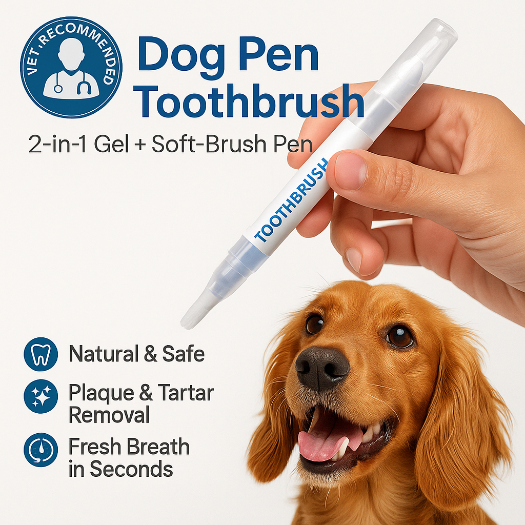 🪥 Pet Toothbrush Pen – Quick & Easy Dental Care for Dogs & Cats