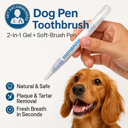 🪥 Pet Toothbrush Pen – Quick & Easy Dental Care for Dogs & Cats