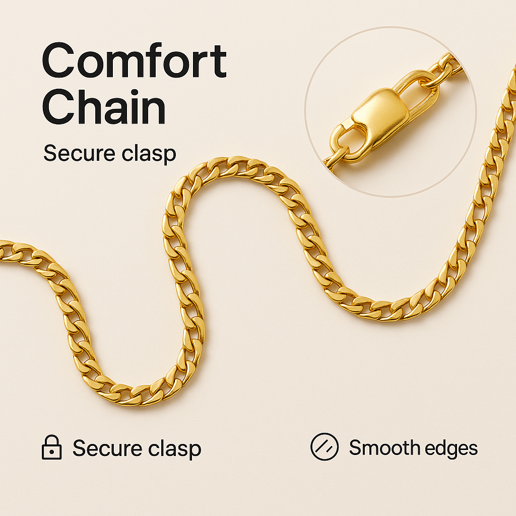 Gold Plated Ganeshji Pendant with Chain – Anti-Tarnish, Unisex