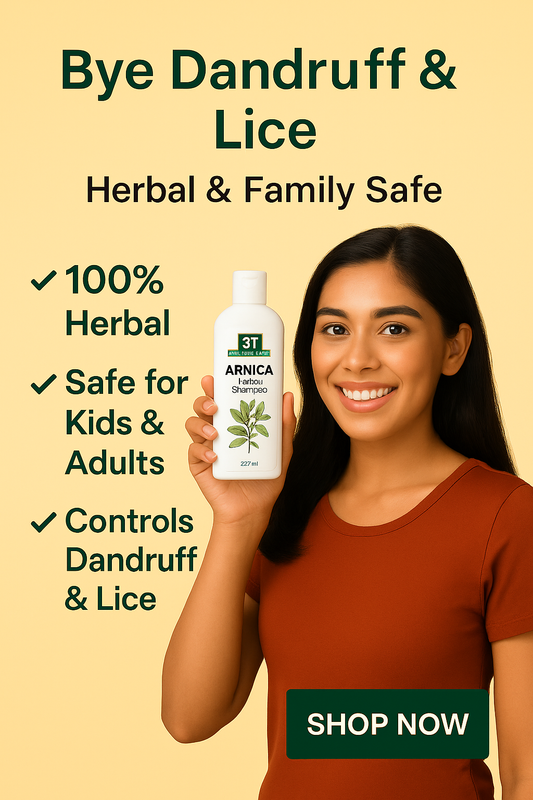 BT Arnica Herbal Shampoo – Anti-Dandruff & Anti-Lice | Safe for Kids & Adults | Pack of 2